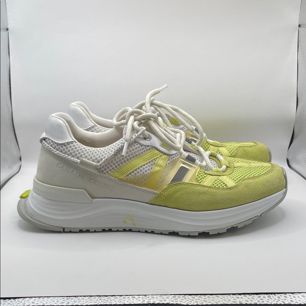 Canada Goose - Cascade Sneakers - White / Neon Yellow - 8.5